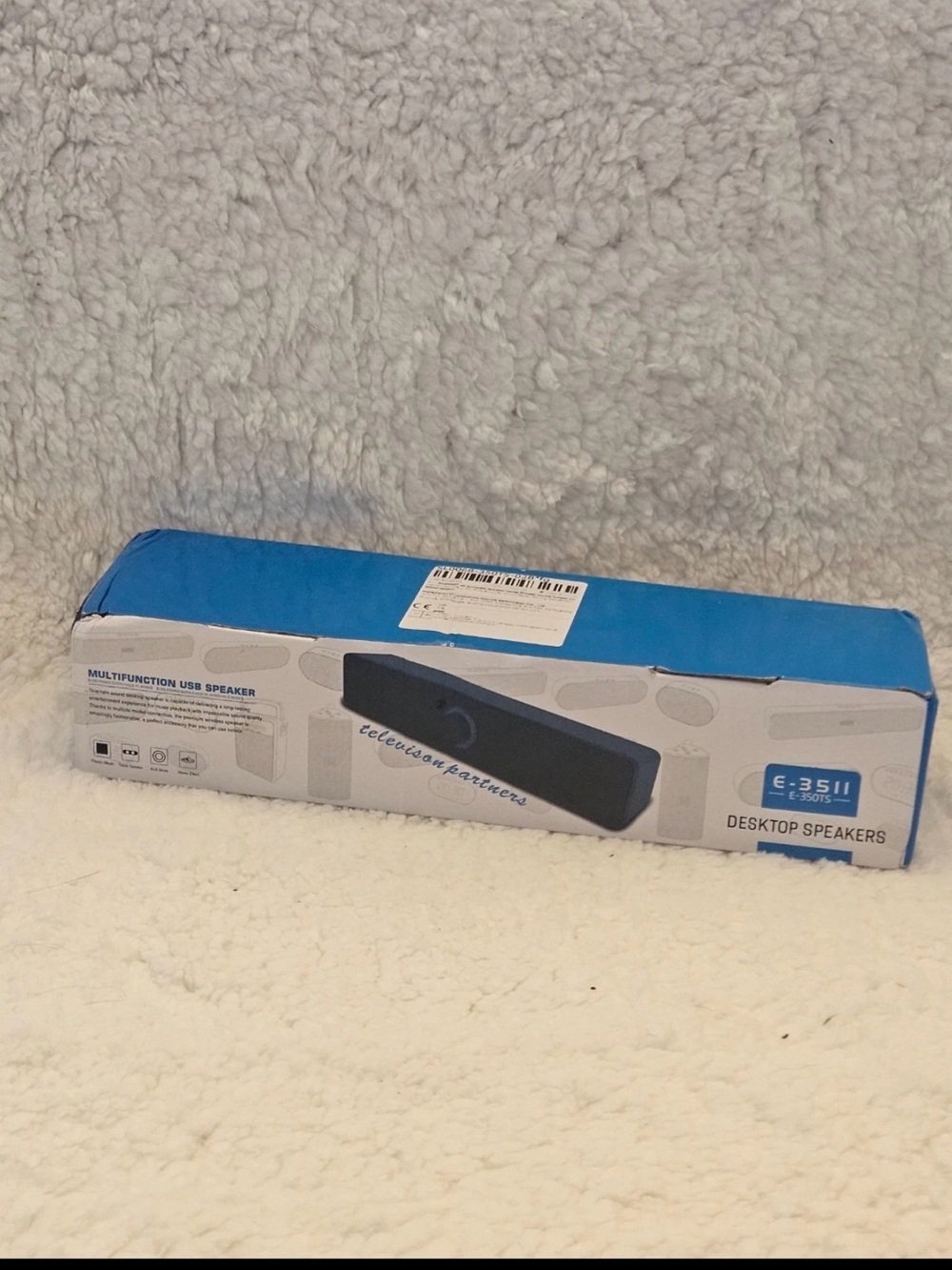 E-1002 E-3507 Smart Wireless Desktop Speaker - Blue/Black